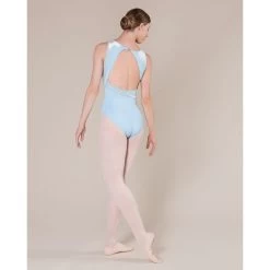 Energetiks Cassie Velvet Leotard Adult Small; Baby Blue