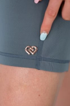 Claudia Dean Mesh Bike Short Adult Small; Steel -Dance Clothing Store cdmeshshortstl adsml 3