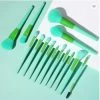 Make Up Brush 14 Piece - Mint -Dance Clothing Store makeupbrushes mint