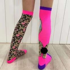MadMia Cheeky Cheetah Socks -Dance Clothing Store mmcheetah 2